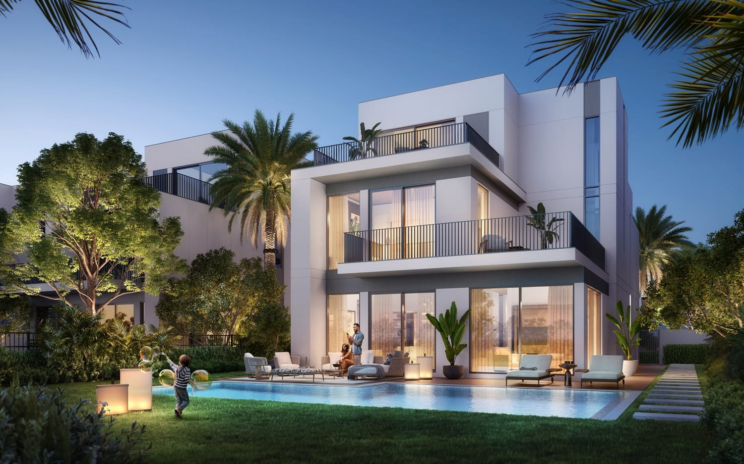 Fairway Villas 3 is at the heart of active, family-oriented living in Emaar South, with its picturesque location next to an 18-hole championship golf course and its many recreational facilities, top-notch educational institutions, and lush open areas.